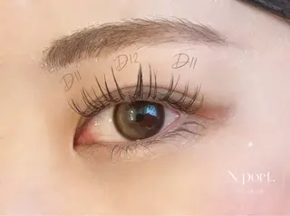 マツエク・マツパ N port所属・井上 友美のマツエク・マツパデザイン