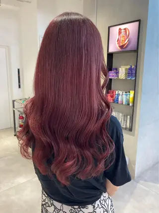 ロング カラー ヘアアレンジ ハイトーン特化 pepe🎀のヘアスタイル