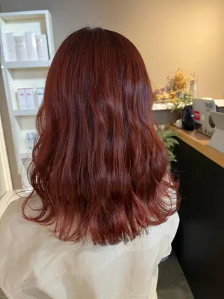 セミロング カラー ヘアアレンジ キッズ ネイル マツエク・マツパ 透明感カラー🤎 ゆりのヘアスタイル