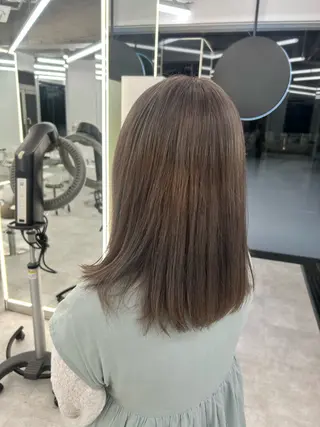 セミロング カラー はるか/透明感カラー /ヘアアレンジ🤍のヘアスタイル