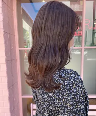 セミロング カラー Ebihara Satomiのヘアスタイル