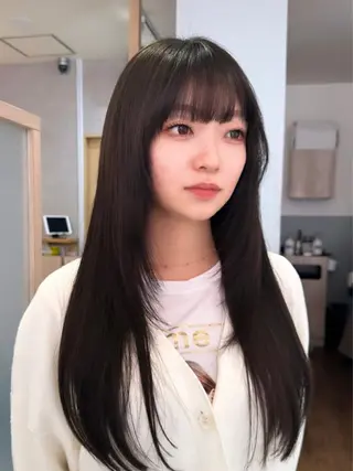 ロング カラー ヘアアレンジ REONA🪽✨薬院 レイヤーカット🫧のヘアスタイル