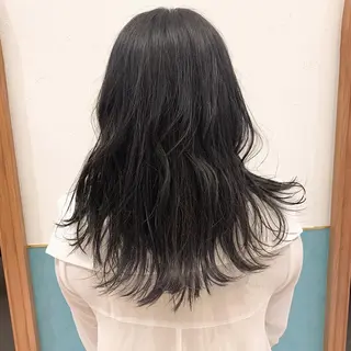 ミディアム カラー ヘアアレンジ 個性を活かす/ harunaのヘアスタイル