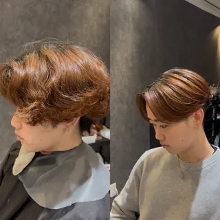 メンズ センターパート ／植田のヘアスタイル