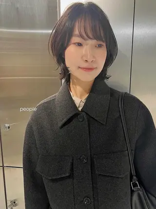 ショート ボブ/透明感カラー Fukaのヘアスタイル