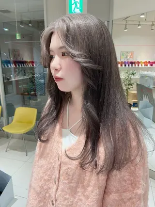 ロング カラー 浅野 匠のヘアスタイル