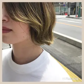 ショート カラー * 透明感カラー c h i h o *のヘアスタイル