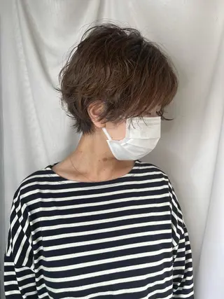 ショート 早瀬裕之 パーマのヘアスタイル