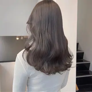 セミロング カラー 高橋大樹/グレージュ 透明感/髪質改善のヘアスタイル