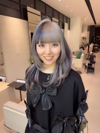 ロング カラー カラーリスト/アイ リスト/牛込萌香🫧のヘアスタイル