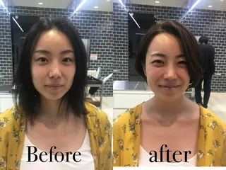 ショート 中村 美穂のヘアスタイル