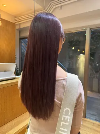 ロング 大人可愛い♡コテ巻き パーマ🌼杉田 萌恵のヘアスタイル