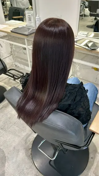 ロング カラー himari💜 暖色/レイヤーカットのヘアスタイル