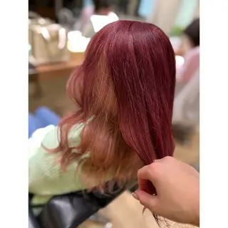 ミディアム 人気１位🎀有名人も 通う🫅韓国髪専門○のヘアスタイル