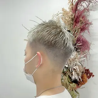 ショート カラー メンズ 池袋駅徒歩4分 hondaのヘアスタイル