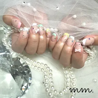 ネイル 🩷🩵mm.大宮 Riyo🧸🩵🩷のネイルデザイン