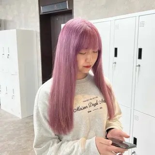 ロング カラー JUNSHIN🦋 ヘアセット／カラーのヘアスタイル