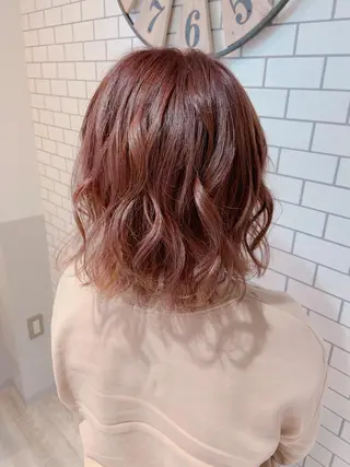 ミディアム カラー ヘアアレンジ 韓国hair🦋 Nanaのヘアスタイル