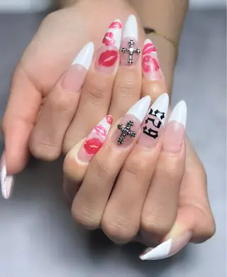 ネイル 韓国長ネイル 長さだし rinory仙台駅西口2号店所属・rinory西口 2号店 /Fukaのネイルデザイン