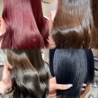 ロング カラー ハッシュカット/ 水光艶カラー/RINのヘアスタイル