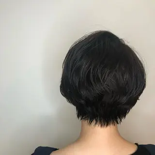 ショート パーマ 久保田 千尋のヘアスタイル