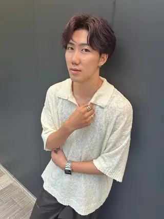 カラー パーマ メンズ 【pia】 江田岳斗のヘアスタイル