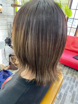 ミディアム カラー 大坪 拓斗のヘアスタイル