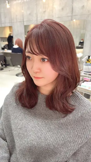 ミディアム うる艶ヘア♡韓国好き 透明感　shotaのヘアスタイル