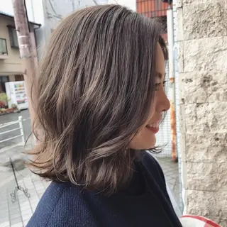 ミディアム カラー パーマ ヘアアレンジ マツエク・マツパ パーソナルカラー☆ 永尾拓也のヘアスタイル
