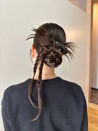 ロング 坂庭 美夢のヘアスタイル