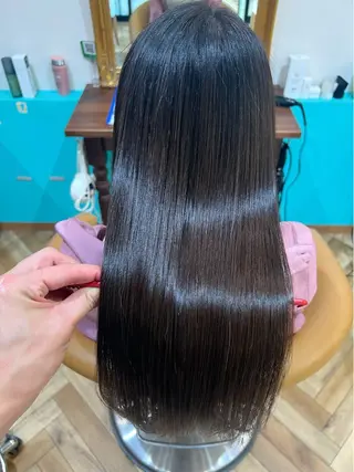 ロング カラー パーマ 🇰🇷韓国レイヤー 錦糸町【北山謙三】のヘアスタイル