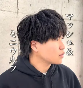 ミディアム カラー パーマ 【池袋店 店長】伊藤 昂樹/曲がる縮毛矯正のヘアスタイル