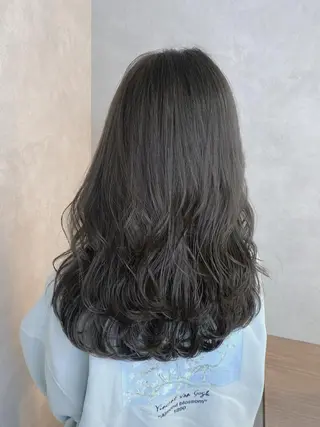 セミロング カラー RIENS♡xrea 山本優舞のヘアスタイル