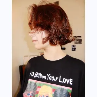ショート カラー パーマ デザインカット🎨 ボブ🫟おざきのヘアスタイル