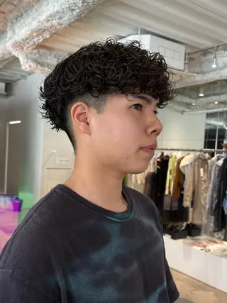 パーマ メンズ ANY/メンズ特化/ シバヤ ユウキのヘアスタイル