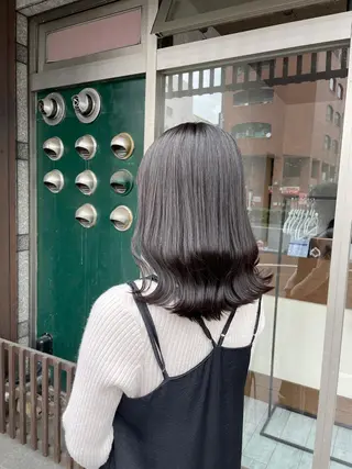 セミロング カラー ヘアアレンジ 🫧ヒシダアキ taboo.i🫧のヘアスタイル