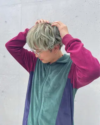 ヘアアレンジ メンズ 縮毛矯正🤍 盛れるボブ/ひかりのヘアスタイル