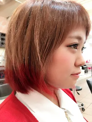 ショート ミディアム カラー _WHITE高槻店 yusukeのヘアスタイル
