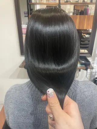 ロング レイヤーカット/韓国 /艶髪/ダブルカラーのヘアスタイル