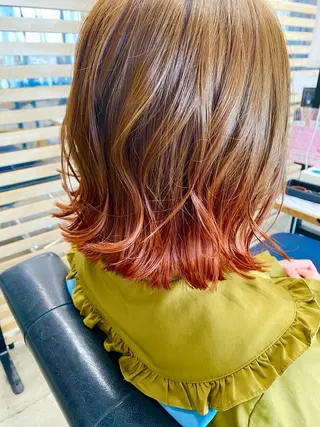 ミディアム カラー 艶髪🌟髪質改善✨ Zinaヤマダ チサのヘアスタイル