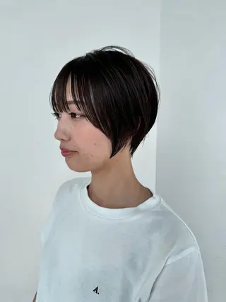 ショート けんけん cachecacheのヘアスタイル