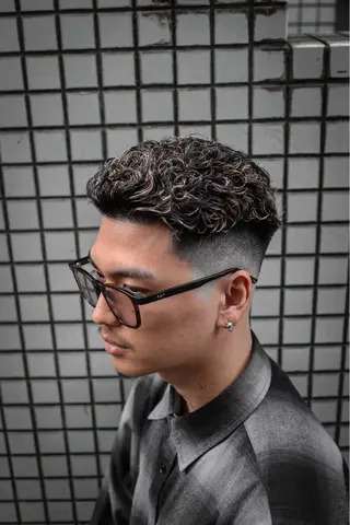 ショート カラー パーマ メンズ 💈men's💈 satoru中目黒のヘアスタイル