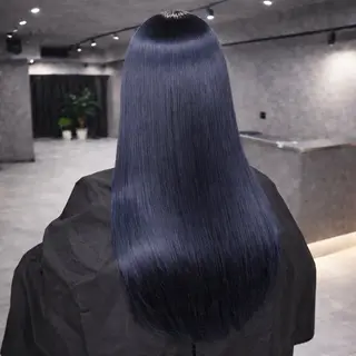 ロング カラー nameless髪質 改善ブリーチ心斎橋のヘアスタイル