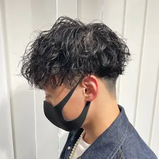 ショート パーマ メンズ 【メンズ縮毛矯正】 田中秀斗のヘアスタイル