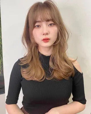 セミロング カラー 似合わせレイヤー 🇰🇷荒木洋文のヘアスタイル