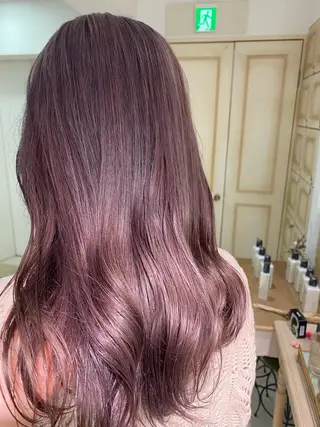 ロング カラー ヘアアレンジ 透明感カラー 古山 結季🌙🖤のヘアスタイル