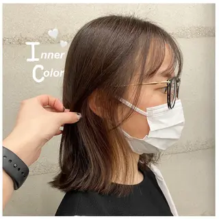 ミディアム ナガイ アヤのヘアスタイル