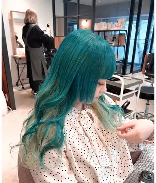 ロング カラー ハイトーン/パーマ 大名 sakiのヘアスタイル