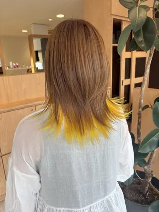 ミディアム 安藤 ひなたのヘアスタイル