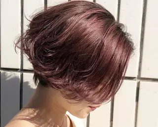 ショート カラー アダチ コウスケのヘアスタイル